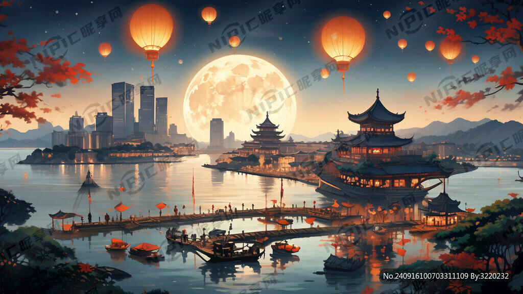 厦门鼓浪屿 中秋月亮
