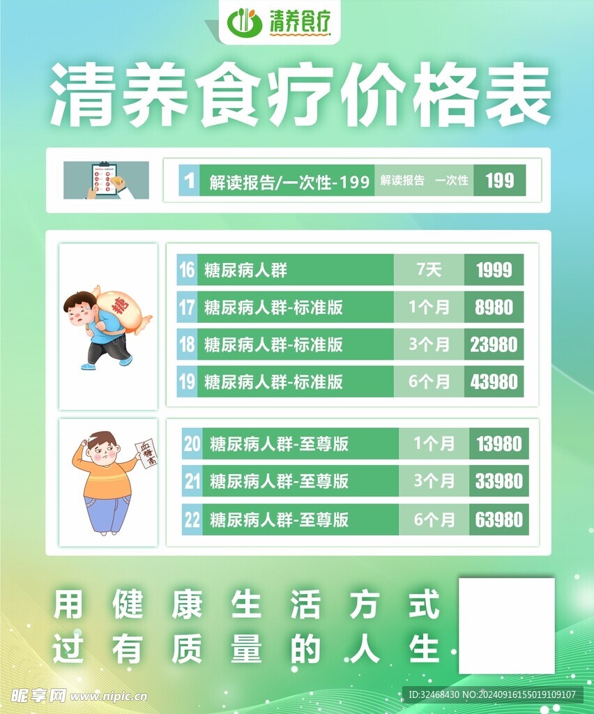 清养汇价格表