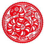 蛇年窗花