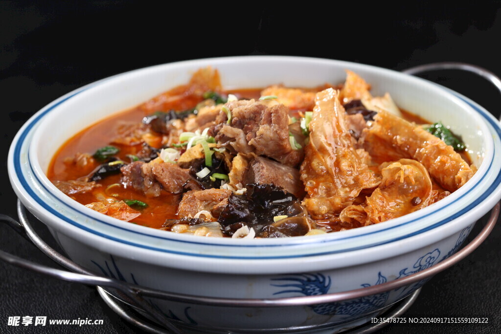 农家豆筋炖仔排