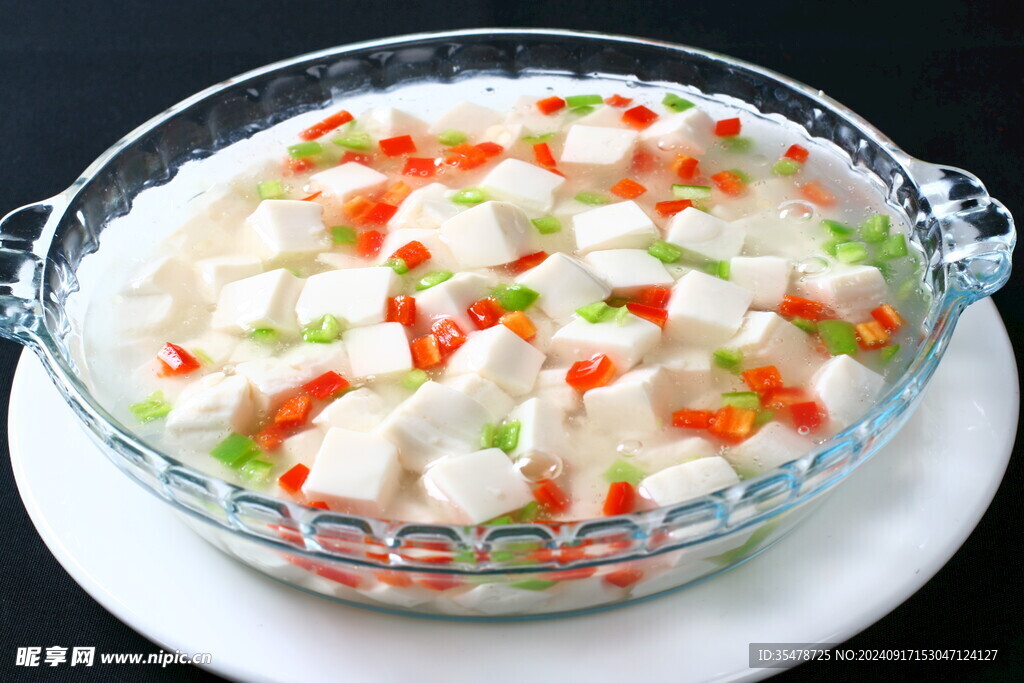 双椒豆花