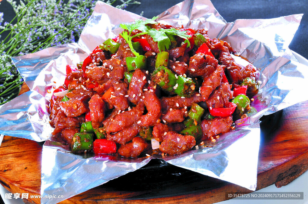  铁板跳跳牛肉
