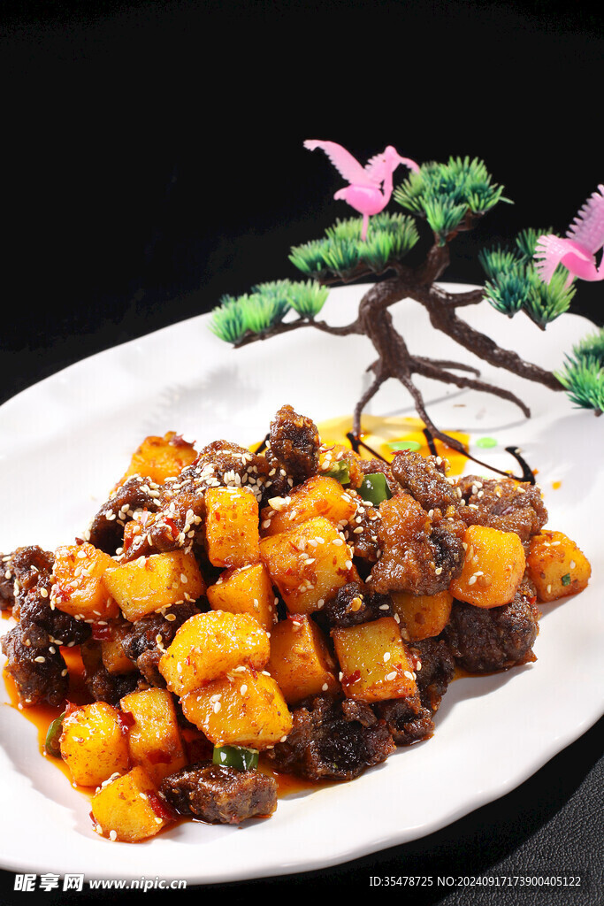 土豆烤牛肉