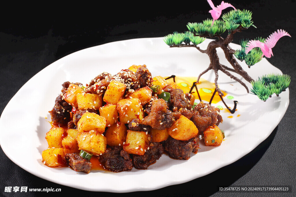 土豆烤牛肉