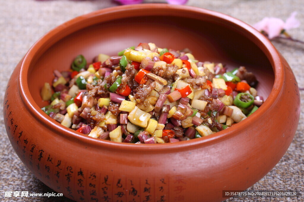 坛子菜炒肉沫