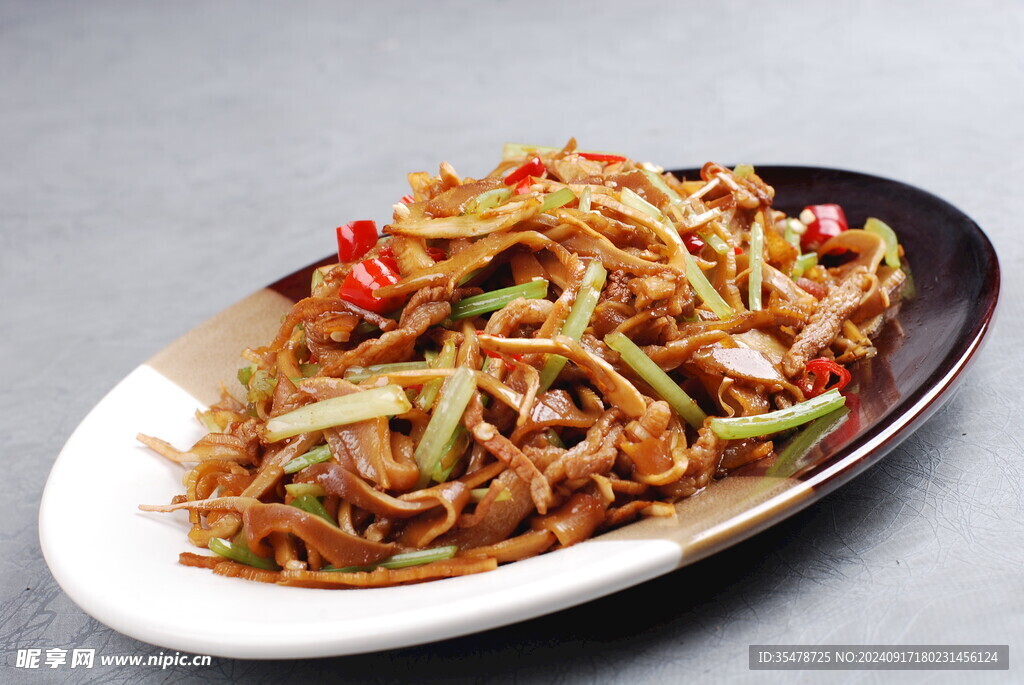 香芹炒肉丝