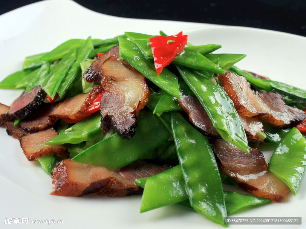 兰豆腊肉