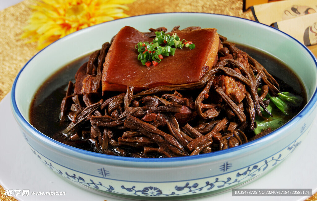 干豇豆蒸肉
