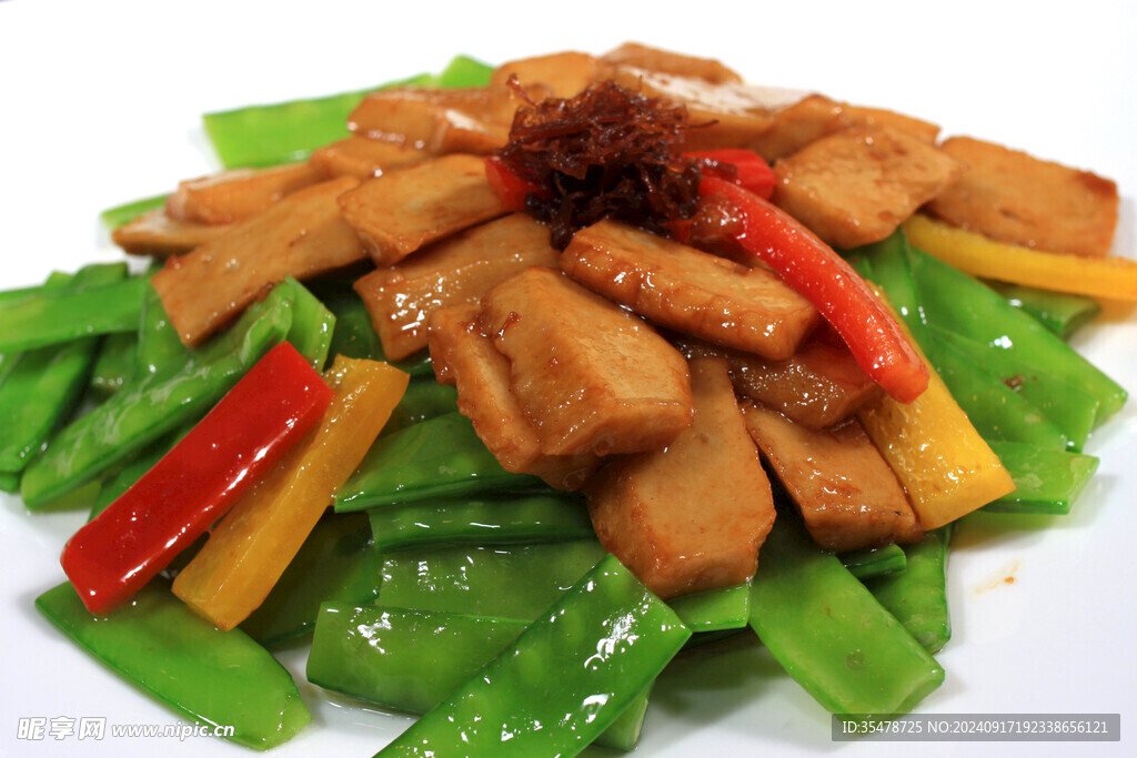 兰豆炒豆腐