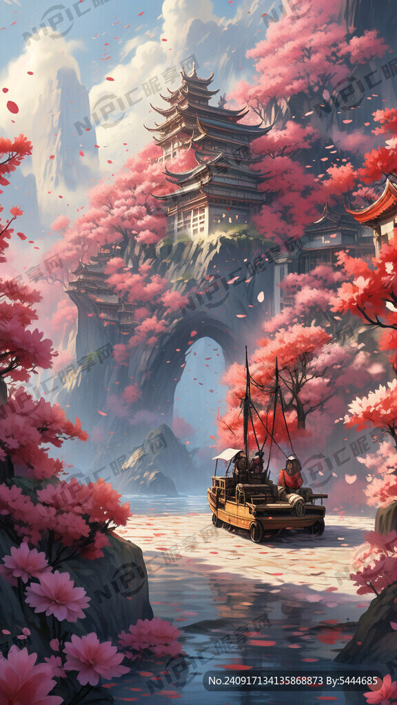 游戏梦幻唯美新中式风景 超高清