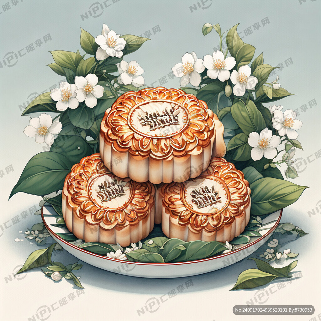 茉莉花月饼