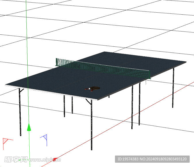 C4D模型 乒乓球桌子