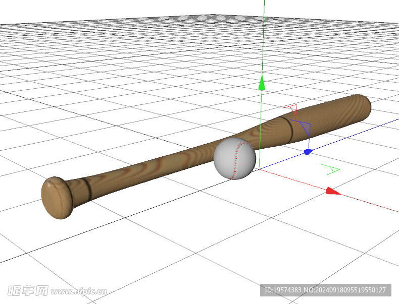 C4D模型 棒球