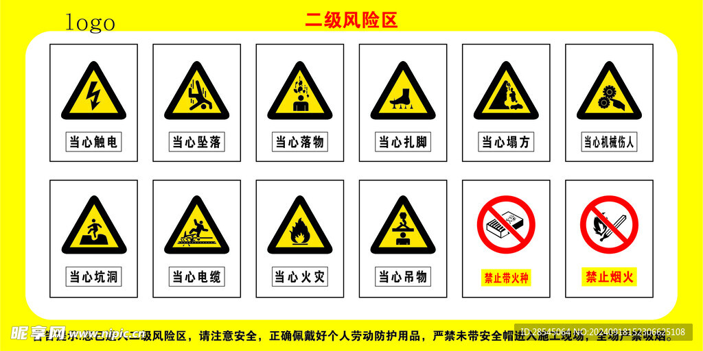 二级风险告知牌