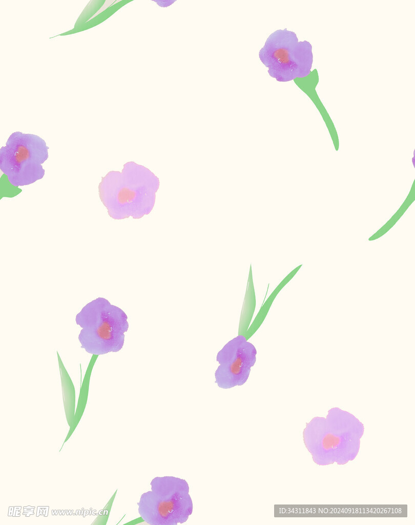 扎染花 