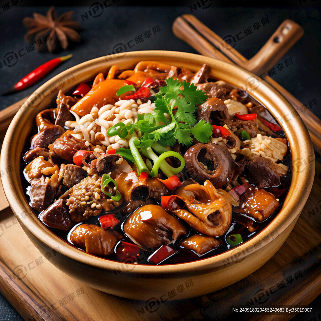 香辣豆花牛杂煲
