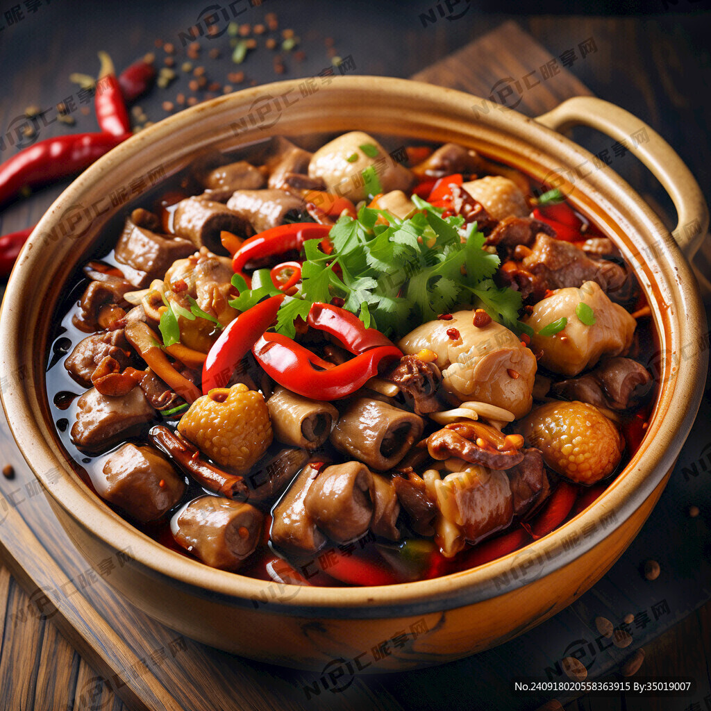 香辣豆花牛杂煲