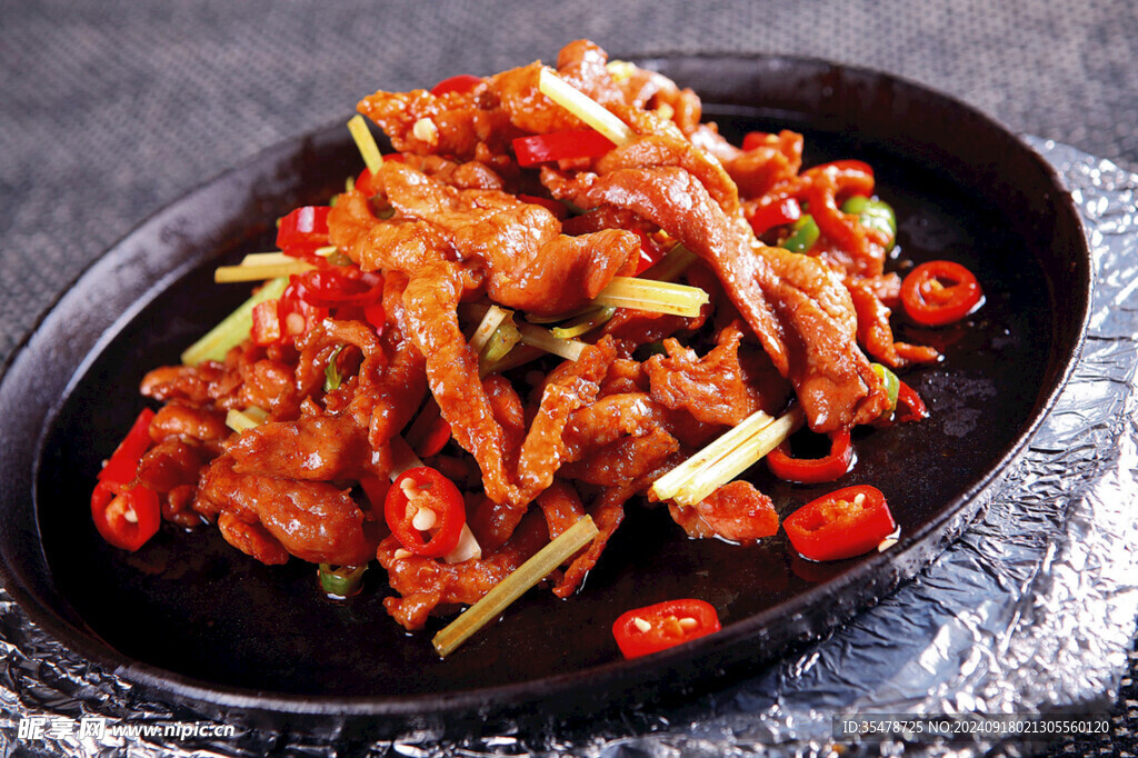 铁板雁肉