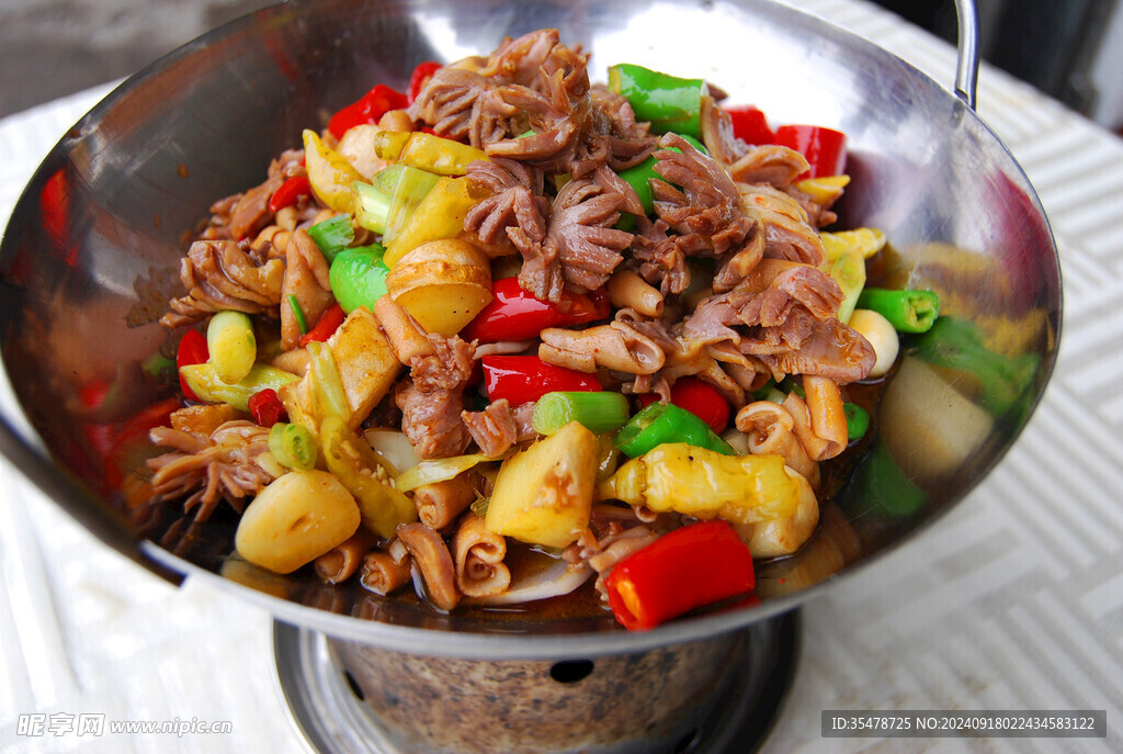 干锅鸡杂
