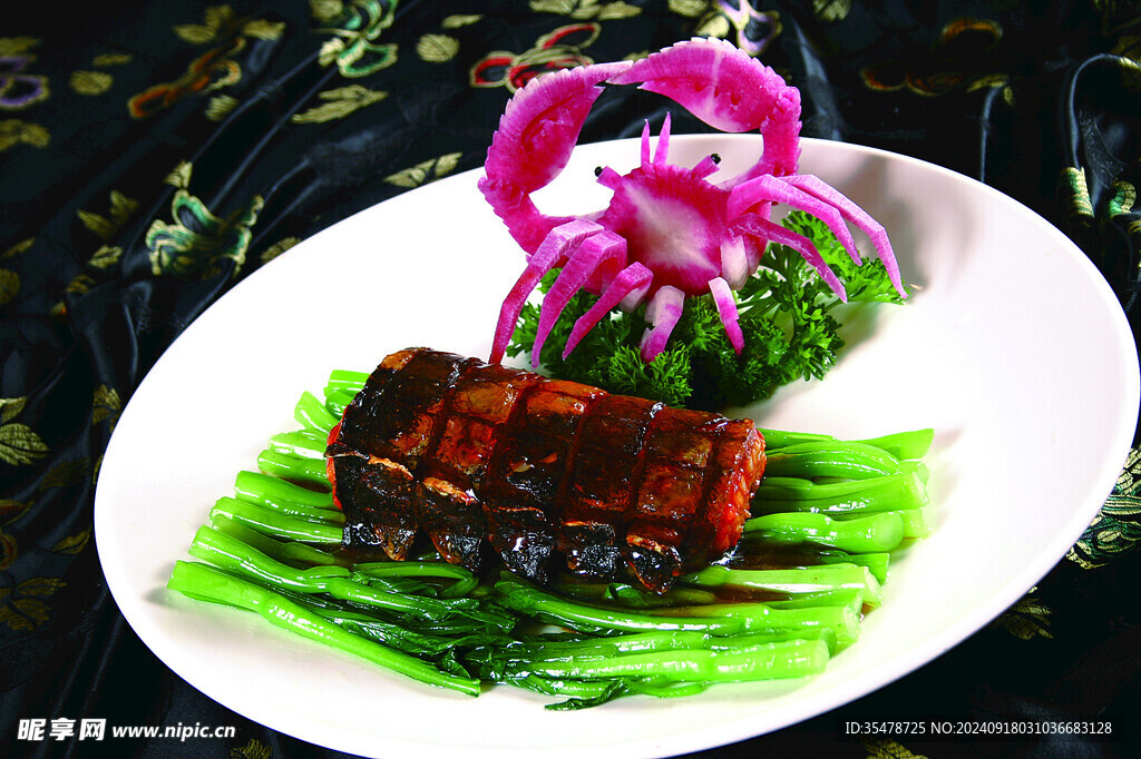 鲍汁鳄鱼肉