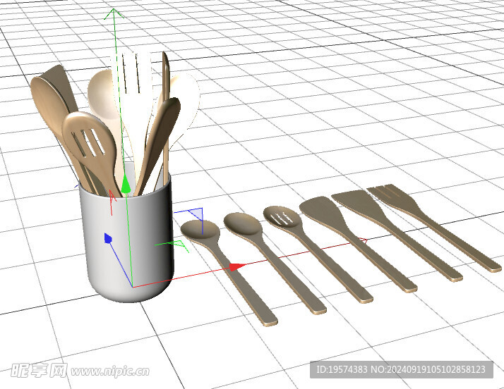 C4D模型 厨房工具