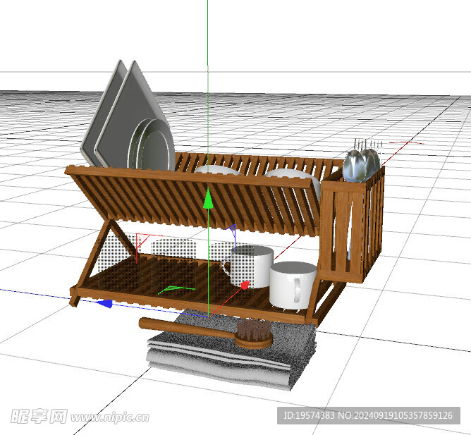 C4D模型 架子