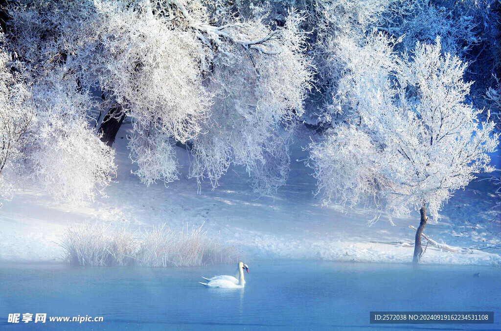 阿尔泰山雪景