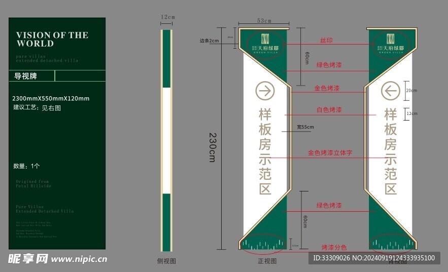 样板间标识标牌