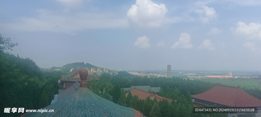 南山顶看烟台