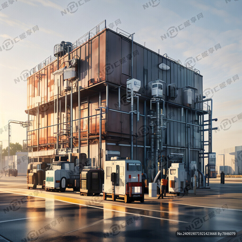 油罐车在加油站加油