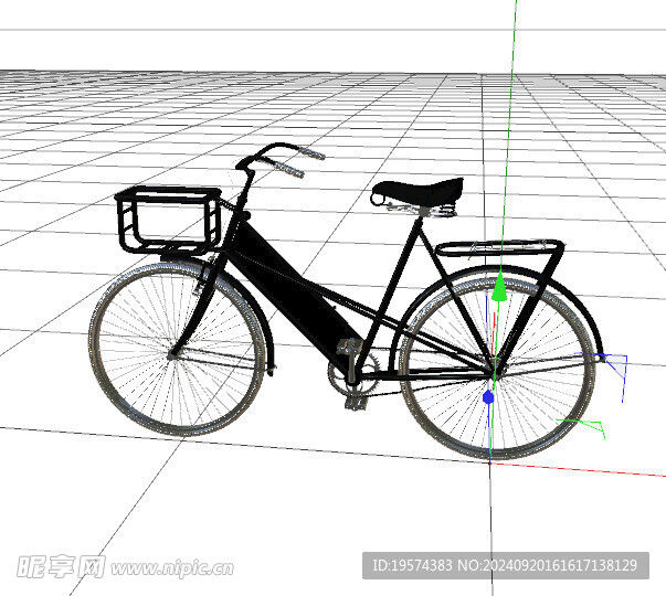 C4D模型 自行车