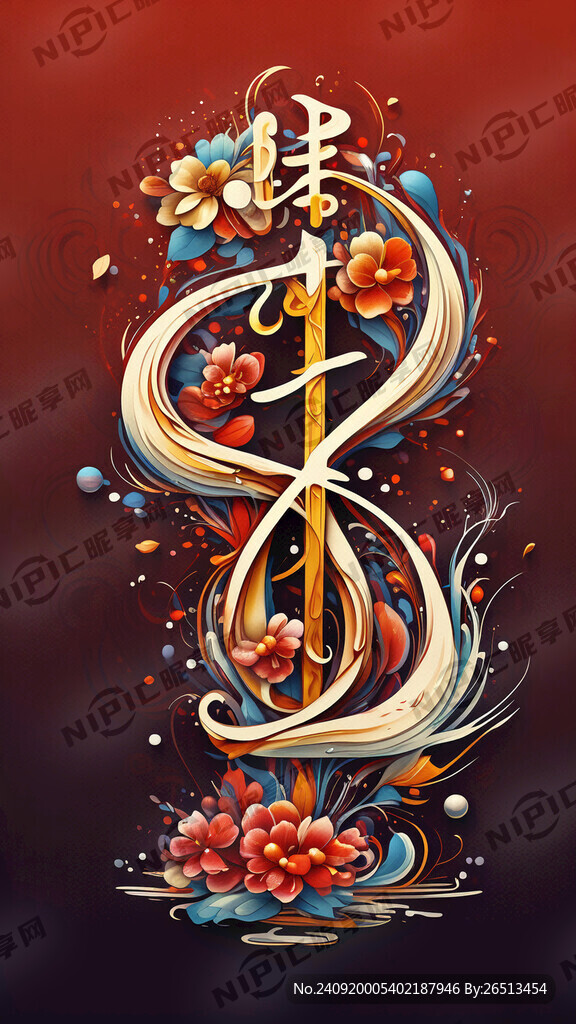 悦美越幸福艺术字体