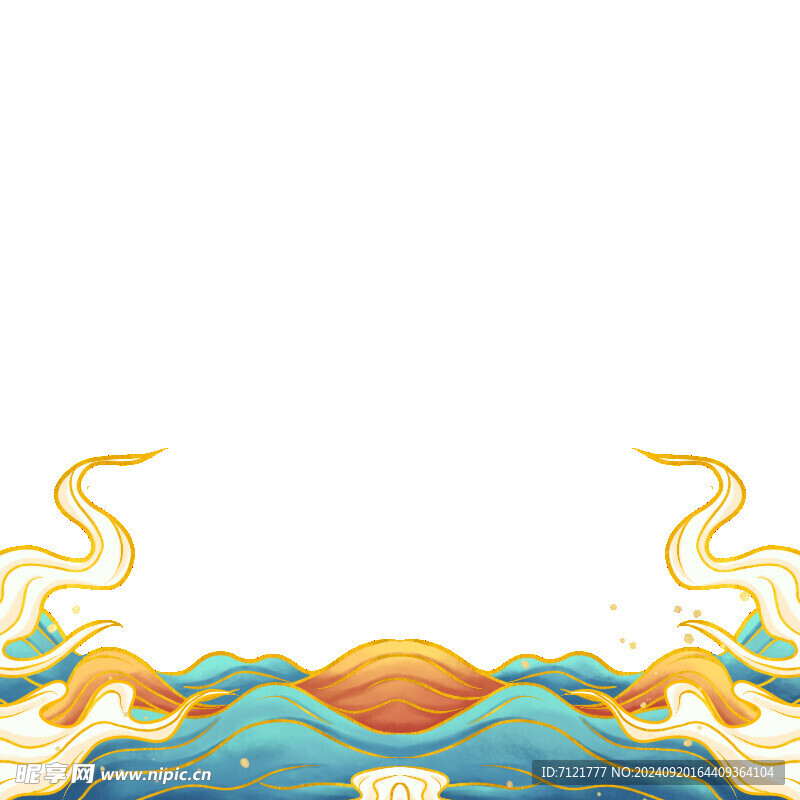国潮花边