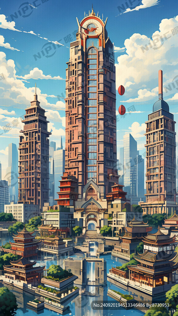 江苏省地标建筑群