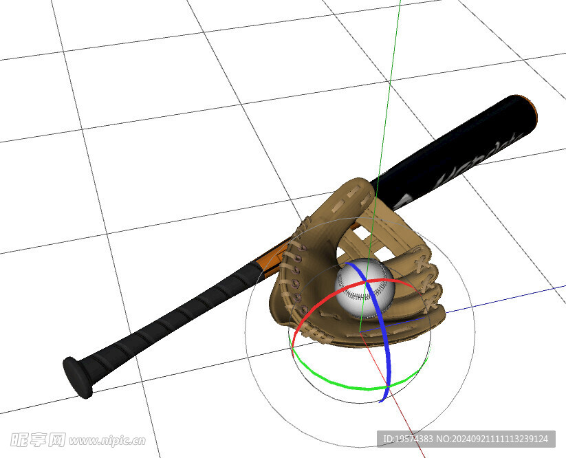 C4D模型 棒球