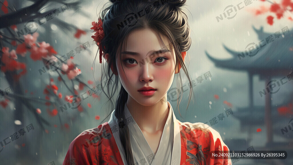 伤感背景 插画风格
