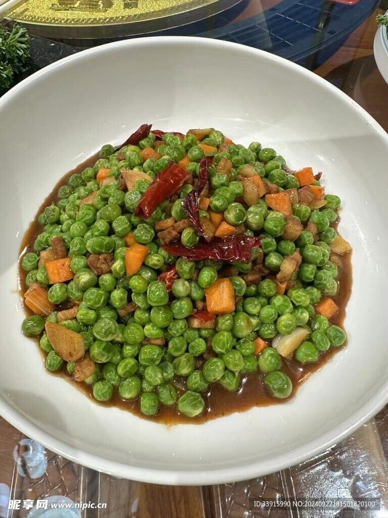 青豆炒肉