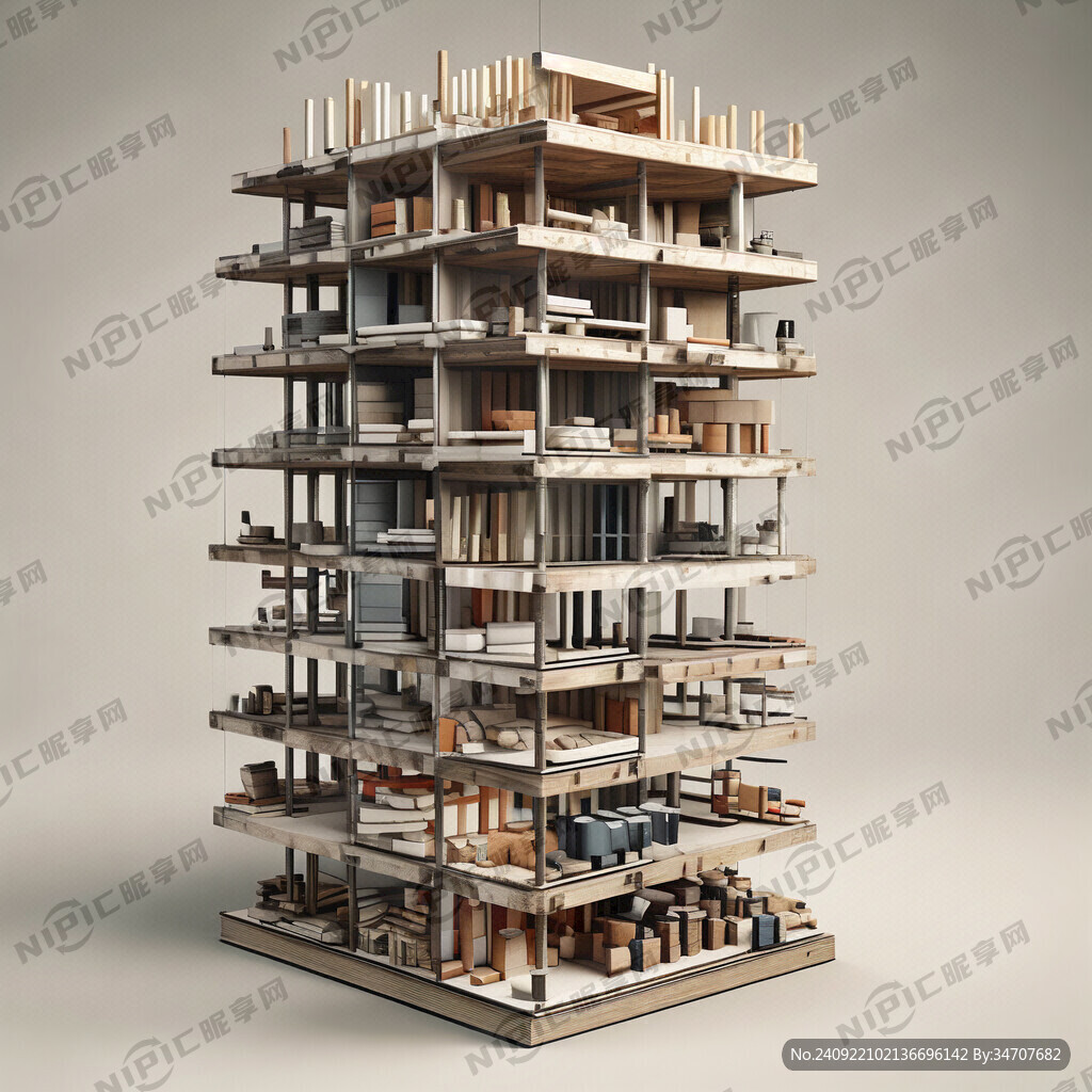 一张板材的分层解析图