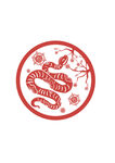 中国传统剪纸蛇元素