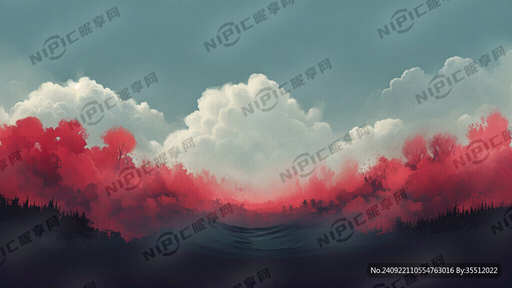 海报背景 主要色调为黑色和红色