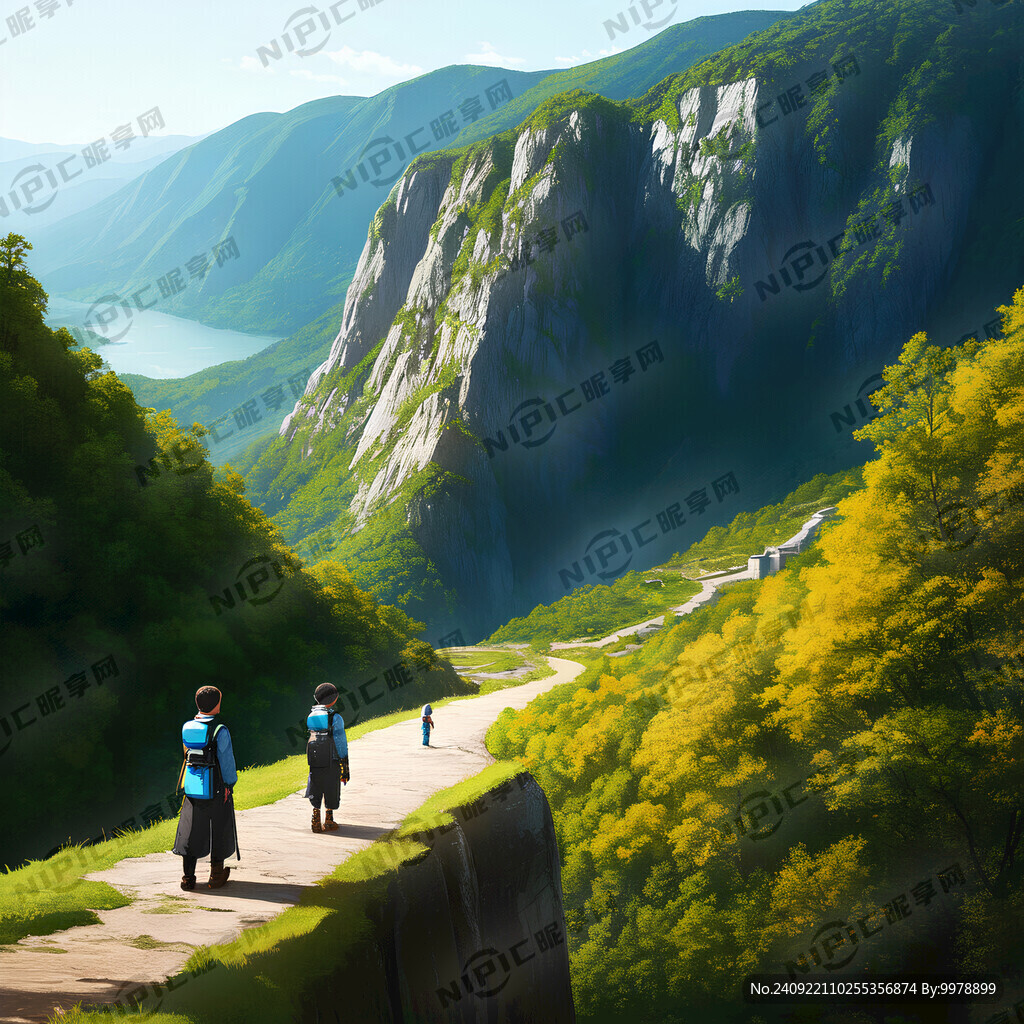 农村稻田 村民抓鱼  山水背景