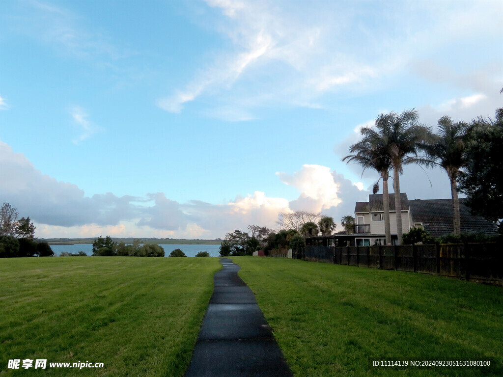 奥克兰海边小镇风景