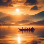 海上黄昏