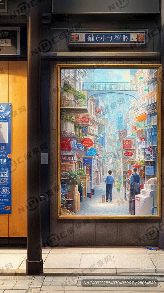 地铁旅游 卡通画