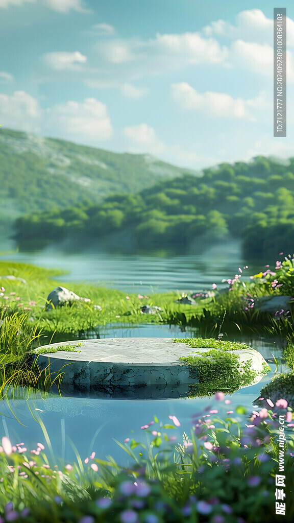 自然展台