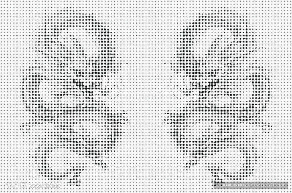 双龙点阵图片