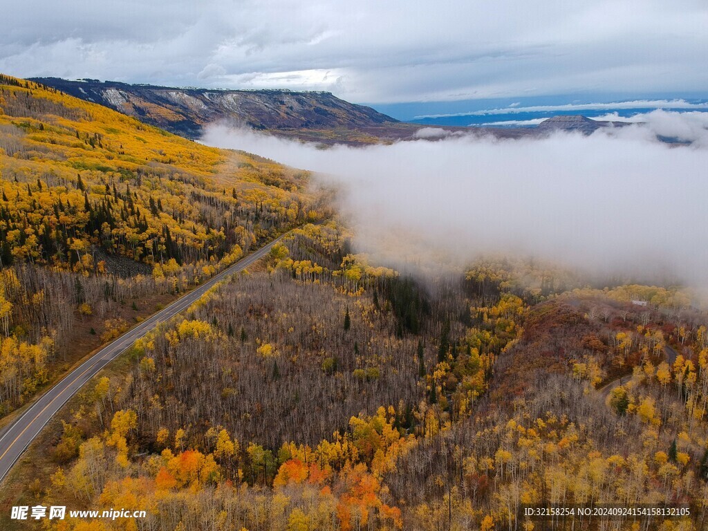 秋季高速公路大雾天气