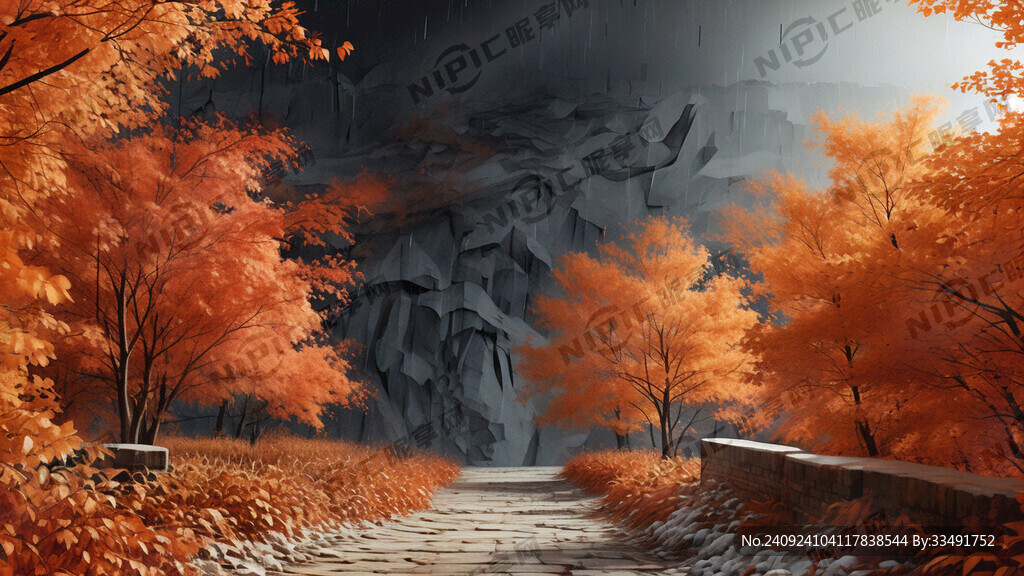 秋季背景 唯美 高级 写实