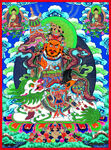 唐卡佛像财神北方多闻天王