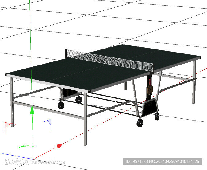 C4D模型 乒乓球桌